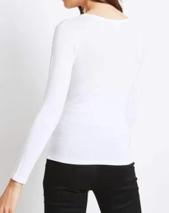 Femme Mare Top Marion en Micromodal blanc