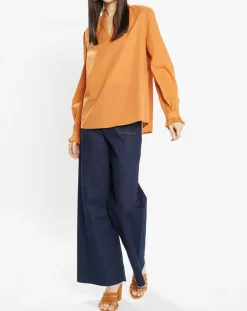 Discount Galeries Lafayette Top Marly orange