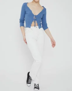 Femme BDG by Urban Outfitters Top noori tie bleu