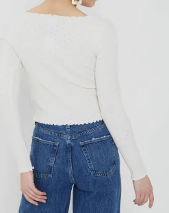 Best BDG by Urban Outfitters Top noori tie écru