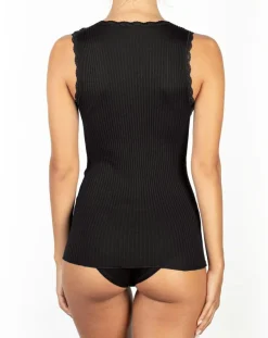 Sale Mare Top sans manches Laine mélangée noir