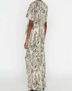 Best Zapa Top Tangui imprimée animal noir/beige