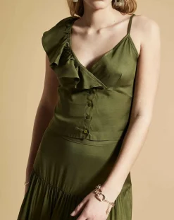 Femme Belair Top Teroli kaki