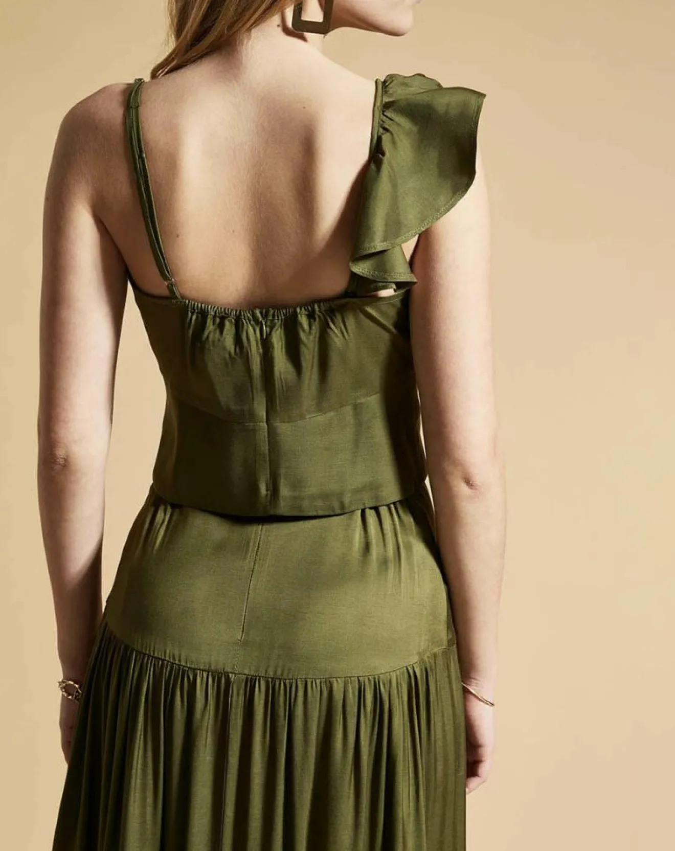 Femme Belair Top Teroli kaki