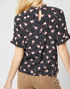 Femme Karl Marc John Top Tijuana imprimé noir