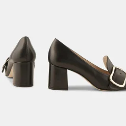 Online Minelli Trotters en Cuir Lili noirs - Talon 6 cm