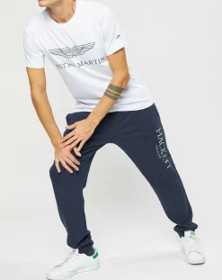 Homme Hackett London T-Shirt Aston Martin Racing Logo blanc