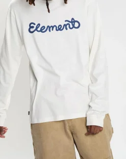 New Element T-Shirt 100% Coton Bio Chicago Il Ls écru