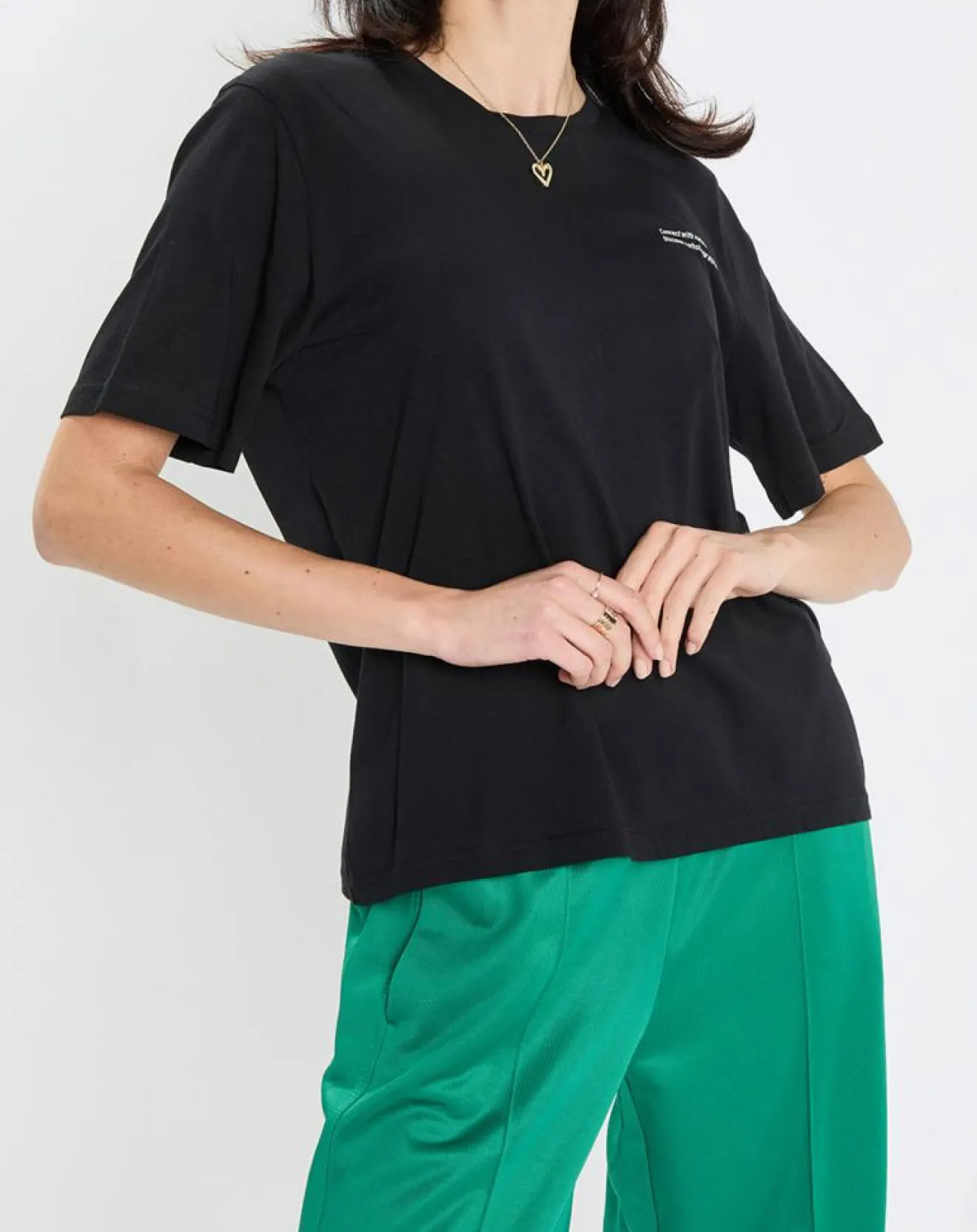 New Marc O'Polo T-Shirt 100% Coton Bio imprimé nature noir