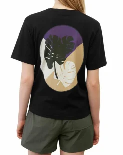 New Marc O'Polo T-Shirt 100% Coton Bio imprimé nature noir