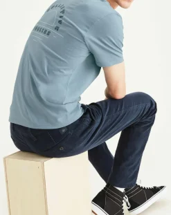 Sale Dockers T-Shirt 100% Coton Bio Logo Pocket bleu