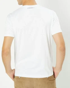Outlet Hackett London T-Shirt Aston Martin Racing imprimé blanc