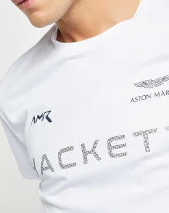 Hackett London T-Shirt Aston Martin Racing blanc