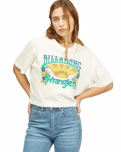 Best Billabong T-Shirt x Wrangler Made It blanc
