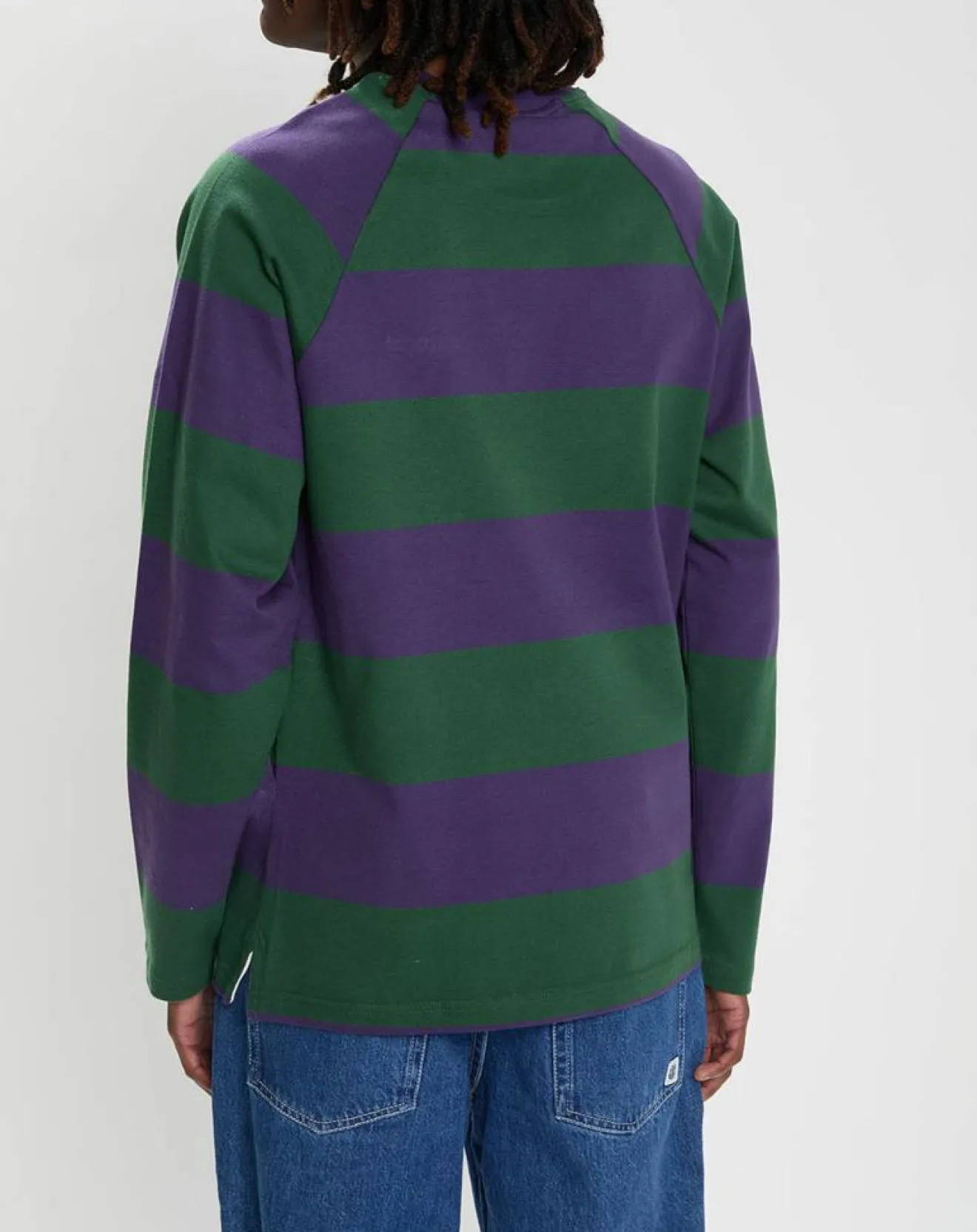 Homme Element T-Shirt Blunt 3.0 rayé Ls vert/violet