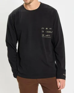 Homme Marc O'Polo T-Shirt col rond Message noir