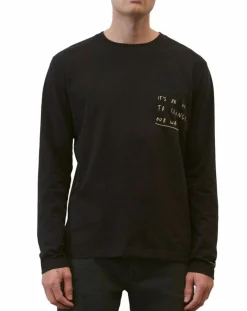 Homme Marc O'Polo T-Shirt col rond Message noir