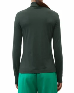 Sale Marc O'Polo T-Shirt col roulé vert foncé