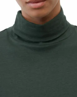 Sale Marc O'Polo T-Shirt col roulé vert foncé