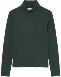 Sale Marc O'Polo T-Shirt col roulé vert foncé