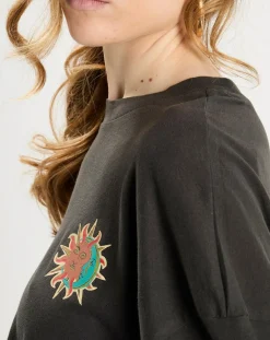 Discount Billabong T-Shirt cropped Boyfriend noir