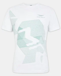 Homme Hackett London T-Shirt Design Aston Martin Racing blanc