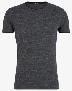 Homme Replay T-Shirt Double Col poche gris foncé