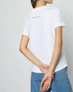New Marc O'Polo T-Shirt en Coton inscription Stockholm blanc