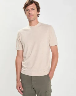 Homme Hackett London T-Shirt en Jersey beige