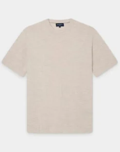 Homme Hackett London T-Shirt en Jersey beige