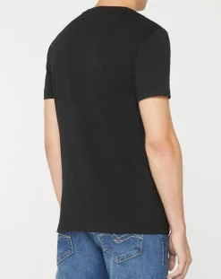 Homme Replay T-Shirt Flash Ride Hard noir