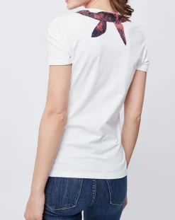 Outlet John Galliano T-Shirt imprimé blanc cassé/rouge/noir