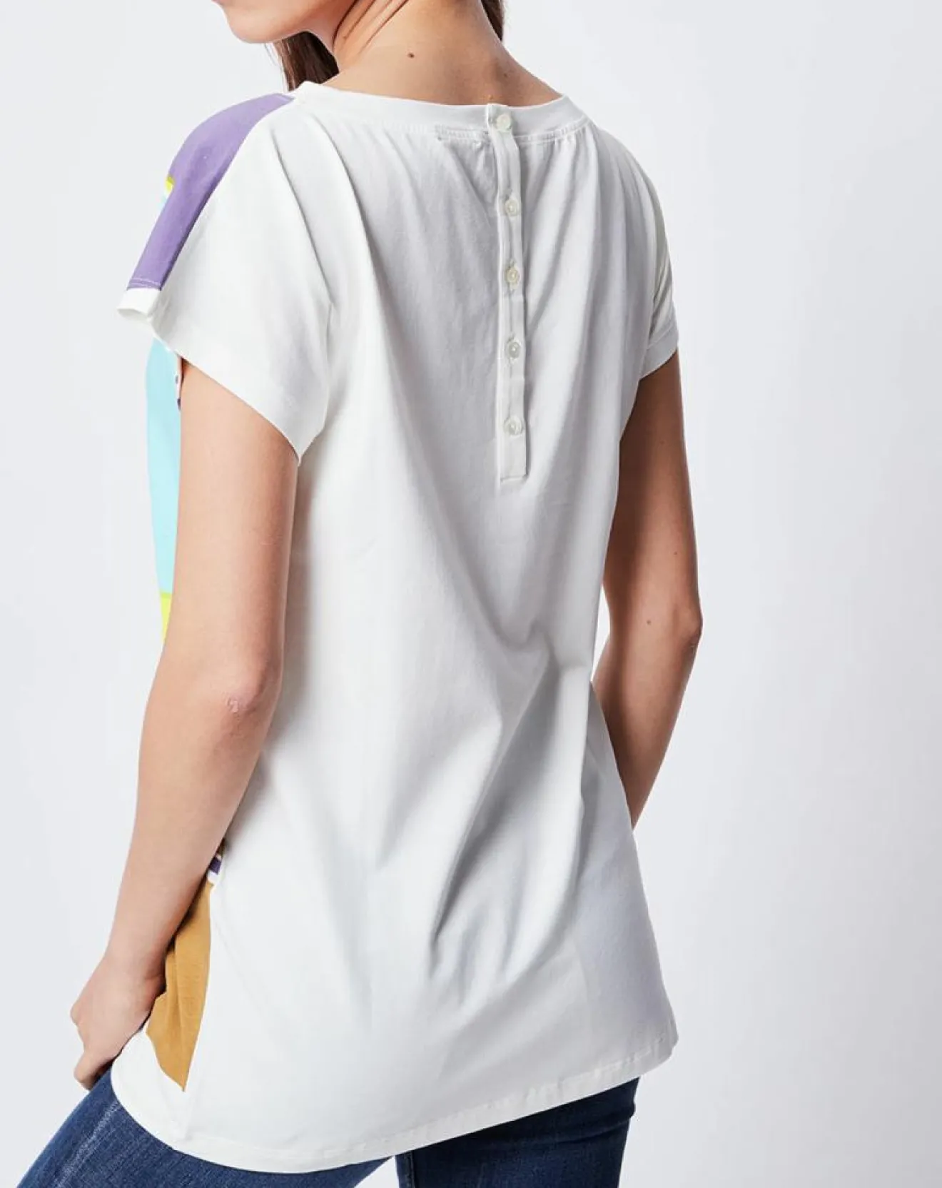 Discount John Galliano T-Shirt imprimé multicolore