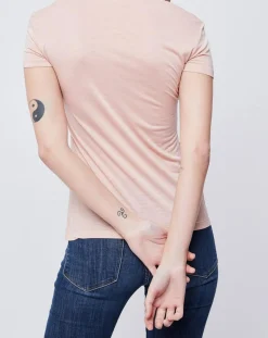 Femme John Galliano T-Shirt imprimé rose saumon