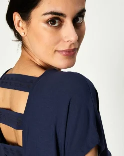 Femme Huit T-Shirt Jeanne bleu marine