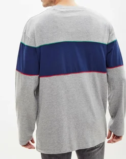 Discount Pepe Jeans T-Shirt Logo Archive gris/bleu