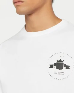 Homme Replay T-Shirt Logo Asolo blanc
