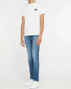 Homme Replay T-Shirt Logo Asolo blanc