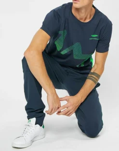 Homme Hackett London T-Shirt Logo Aston Martin Racing bleu marine