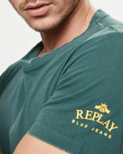 Homme Replay T-Shirt Logo Side vert