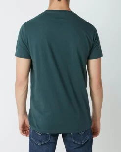 Homme Replay T-Shirt Logo vert