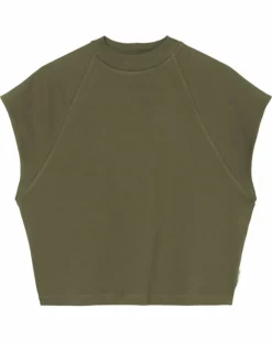 Best Marc O'Polo T-Shirt loose Crop kaki
