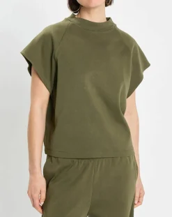 Best Marc O'Polo T-Shirt loose Crop kaki