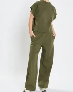 Best Marc O'Polo T-Shirt loose Crop kaki