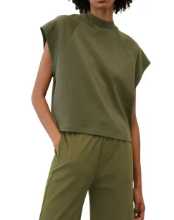 Best Marc O'Polo T-Shirt loose Crop kaki