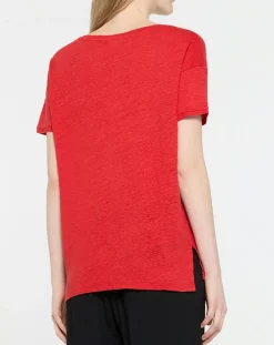 Femme Yerse T-Shirt Lorelai rouge