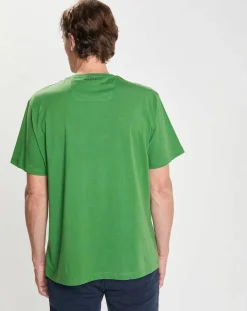 Discount Hackett London T-Shirt manches courtes Aston Martin Racing Embossé vert clair