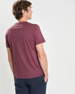 New Hackett London T-Shirt manches courtes Aston Martin Racing Embossé bordeaux