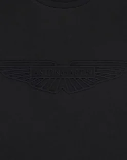 Clearance Hackett London T-Shirt manches courtes Aston Martin Racing Embossé noir