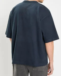 Outlet Marc O'Polo T-Shirt manches courtes Col Rd Oversize bleu marine